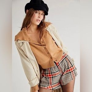 Free people Mayfair pleated shorts